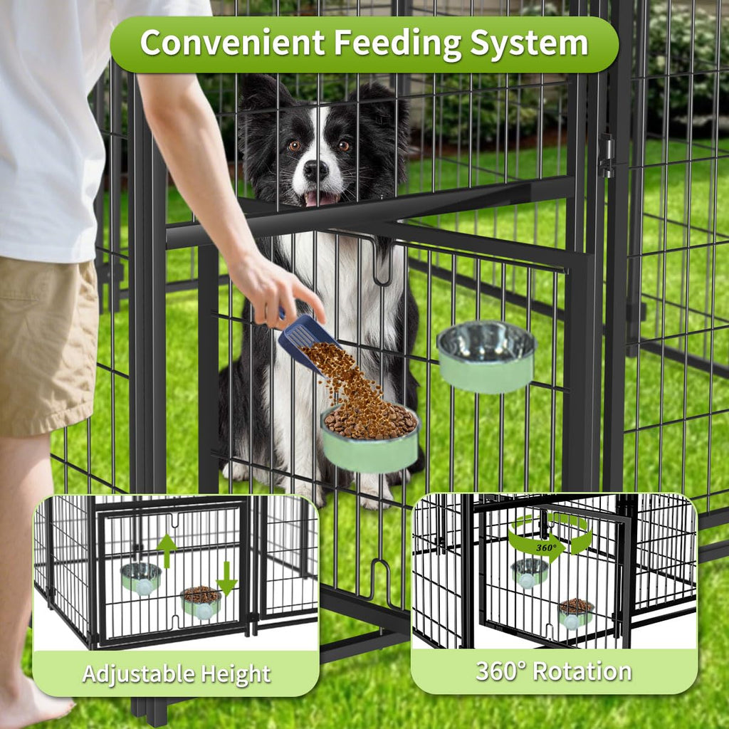 Heavy Duty Dog Kennel with Roof K699
