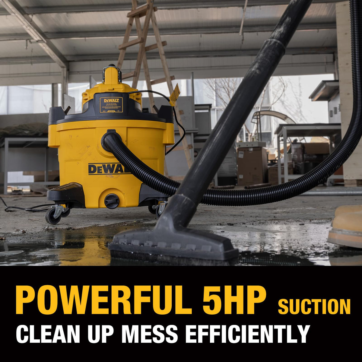 Shop Vacuum Wet and Dry 9 Gallon 5 HP with Detachable Blower J93298