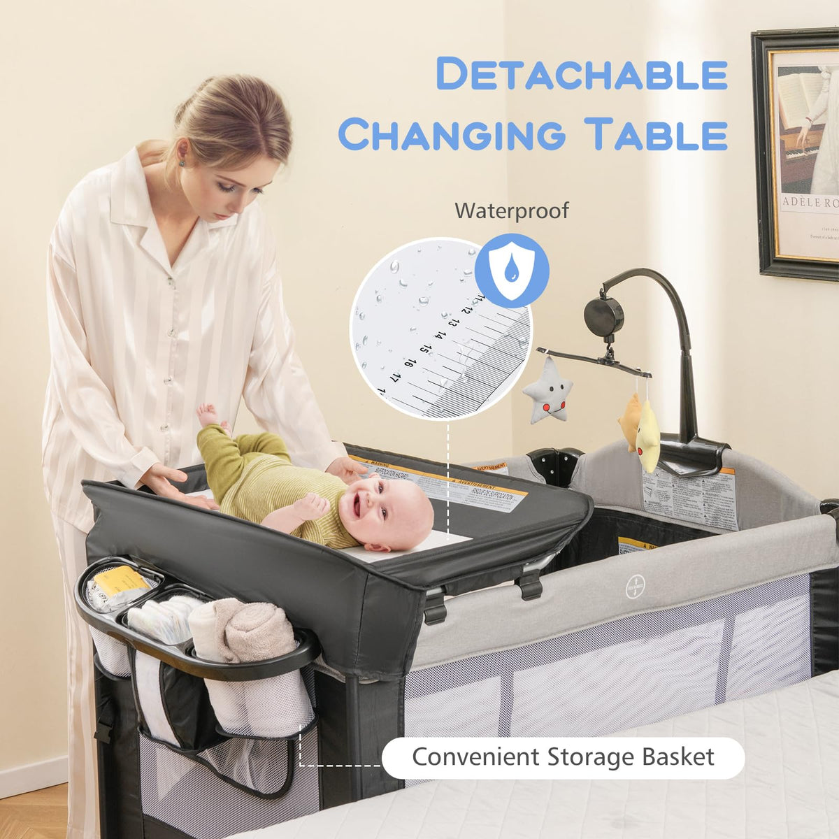 5 in 1 Gray Baby Playard F291