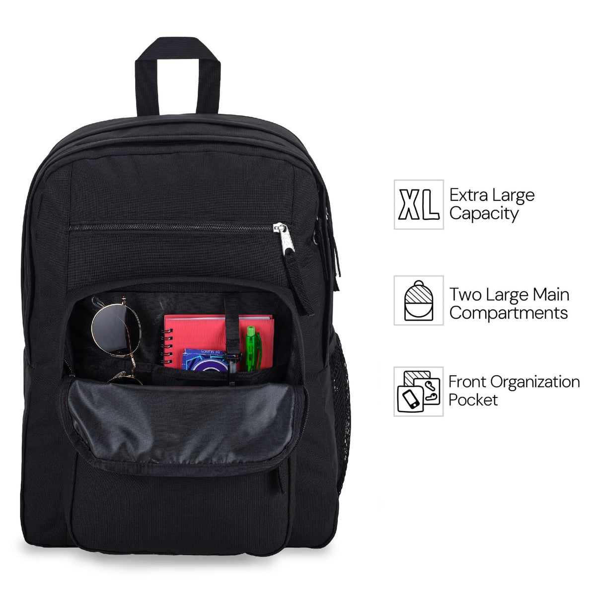 Laptop Backpack with 2 Compartments Black X7914
