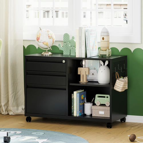 3 Drawer Metal File Cabinet with Lock L611861