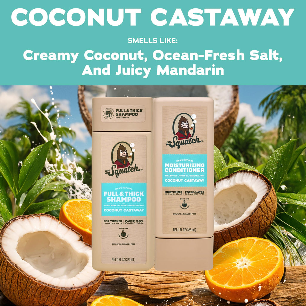 Natural Shampoo and Conditioner Set 11 fl oz 2-Pack X8283