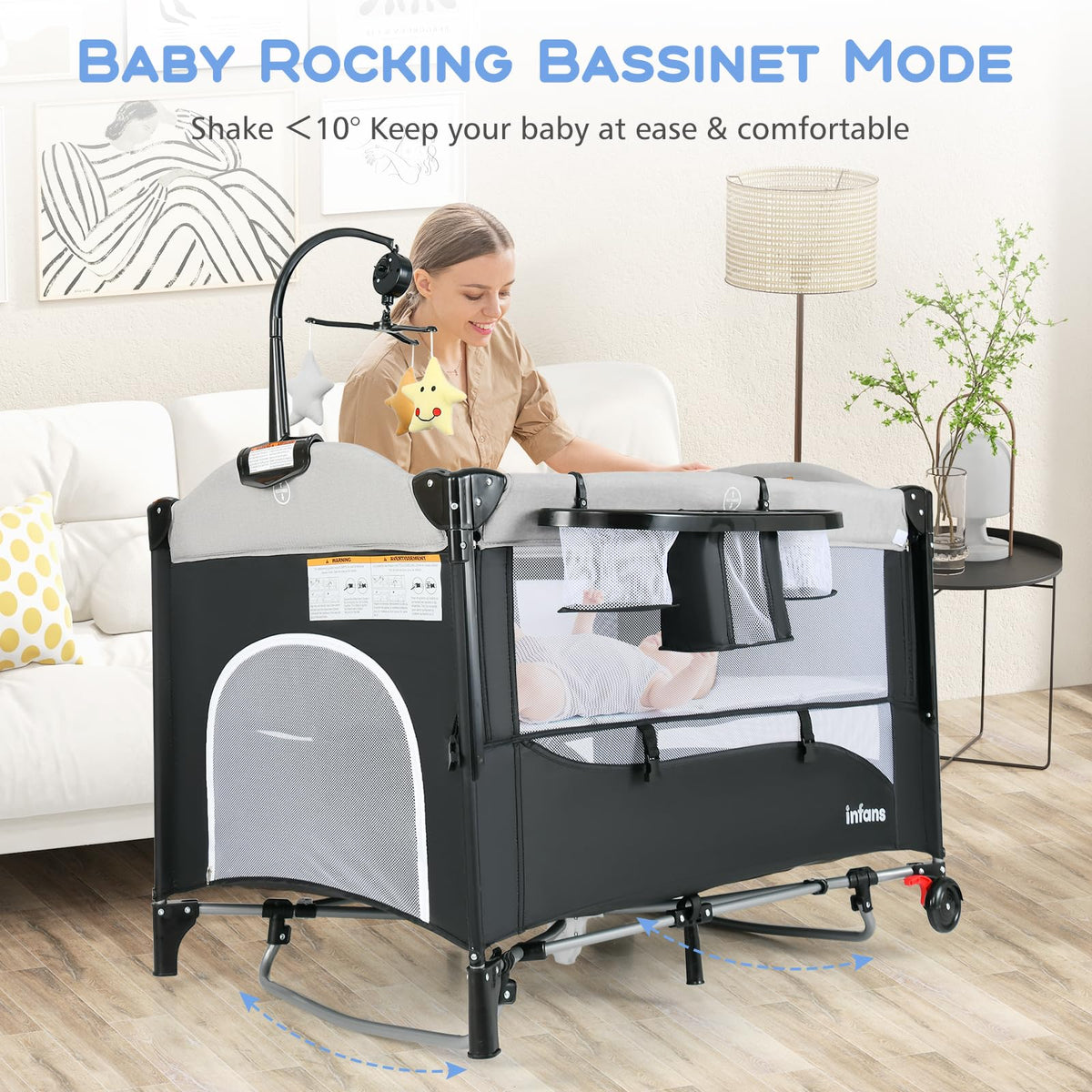 5 in 1 Gray Baby Playard F291