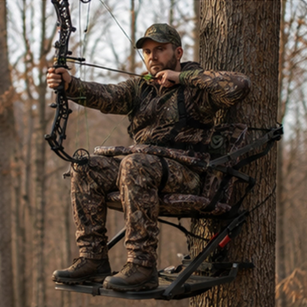 Climbing Tree Stand with Seat and Foot Platform R9398