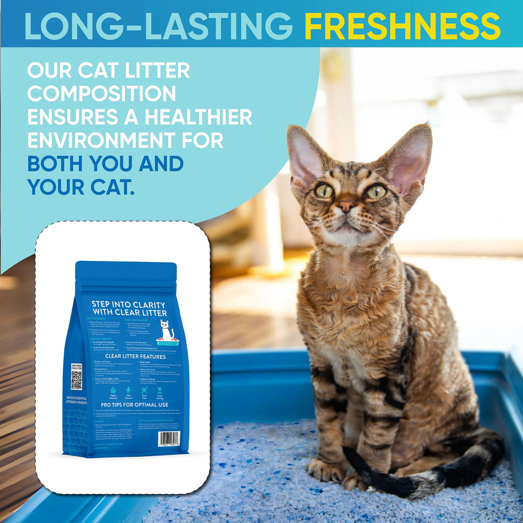 Lightweight Silica Gel Cat Litter, 8 lb Bag A1331