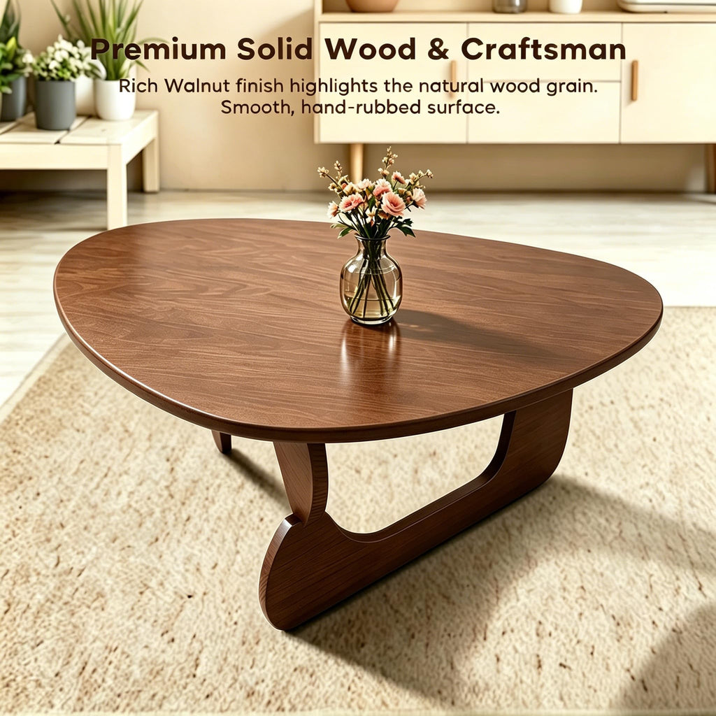 Solid Wood Triangle Coffee Table Z257115