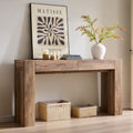 Rustic Oak Console Table with Drawers P600