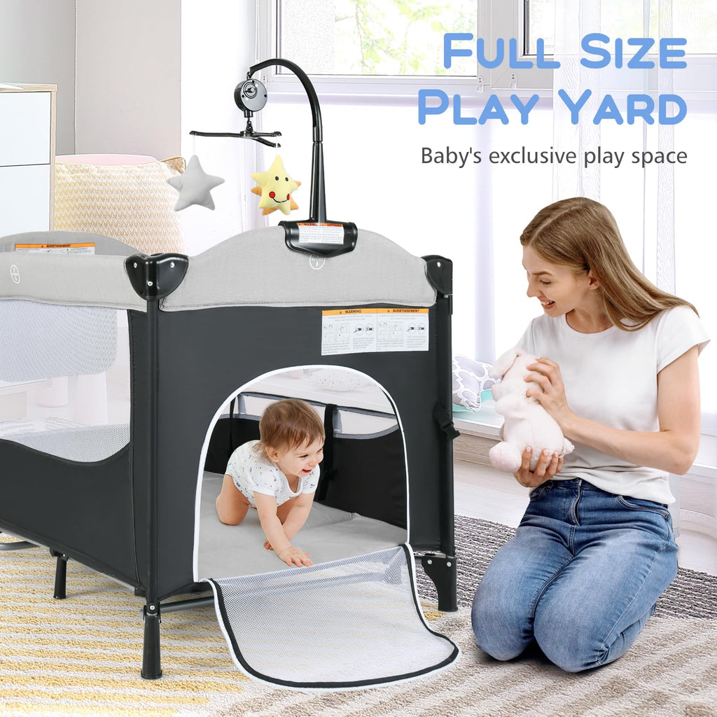 5 in 1 Gray Baby Playard F291