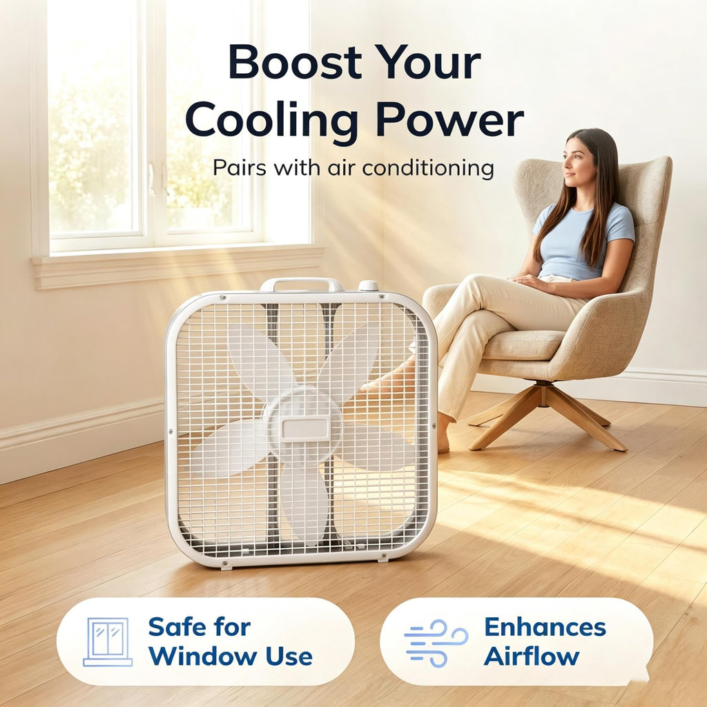 20" 3-Speed Weather-Resistant Box Fan F5352