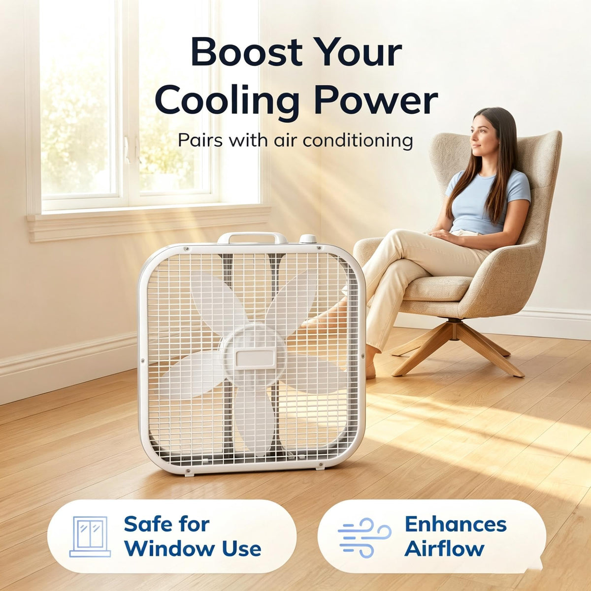 20" 3-Speed Weather-Resistant Box Fan F5352