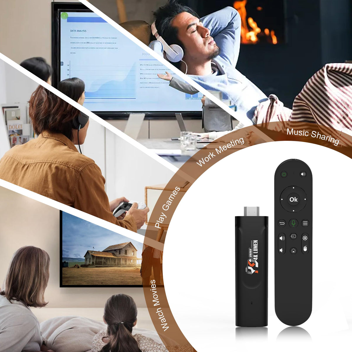 Android 13.0 4K TV Stick 2GB RAM 16GB ROM E712211