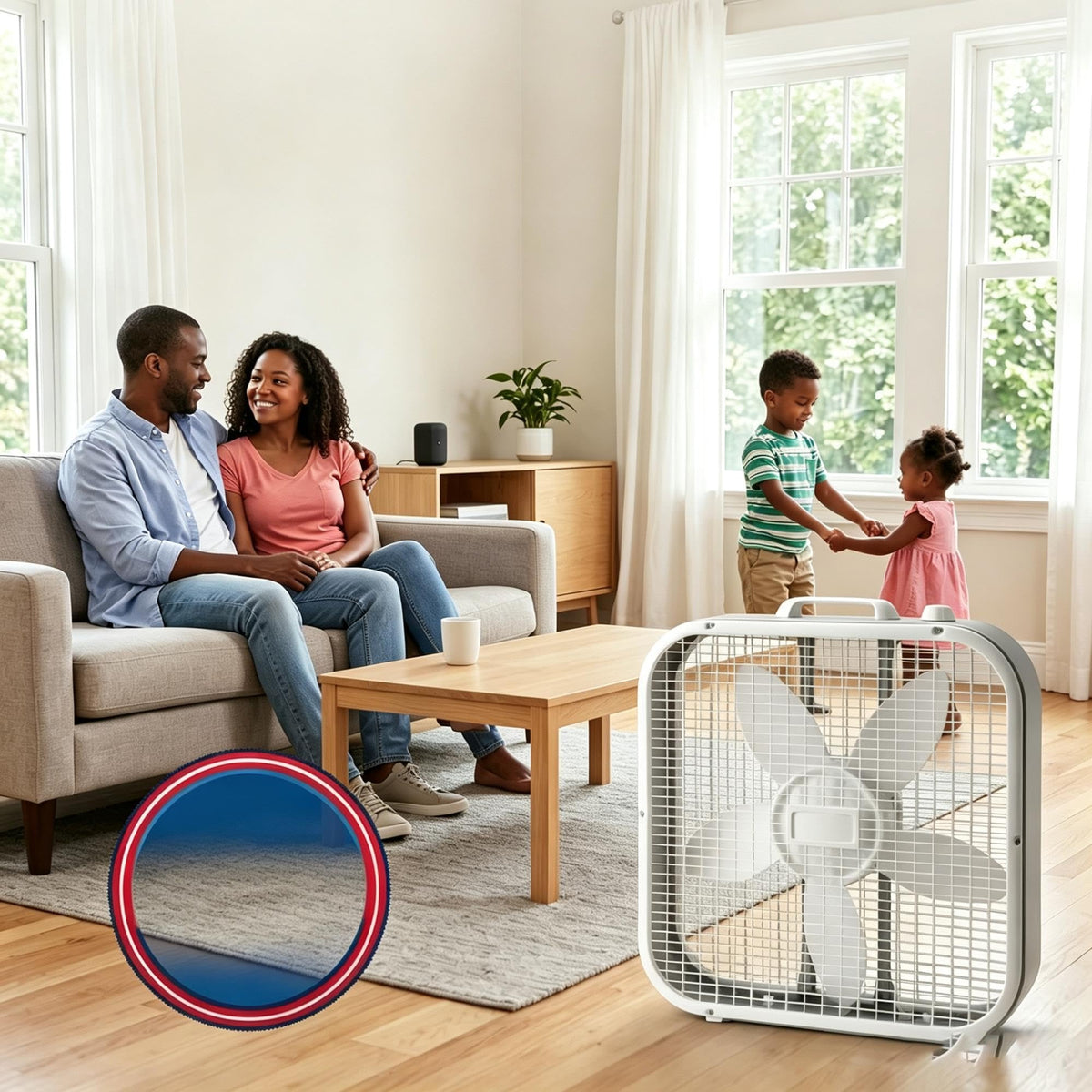 20" 3-Speed Weather-Resistant Box Fan F5352