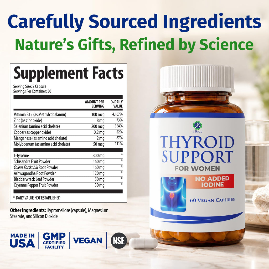 60 Vegan Thyroid Support Capsules W473470