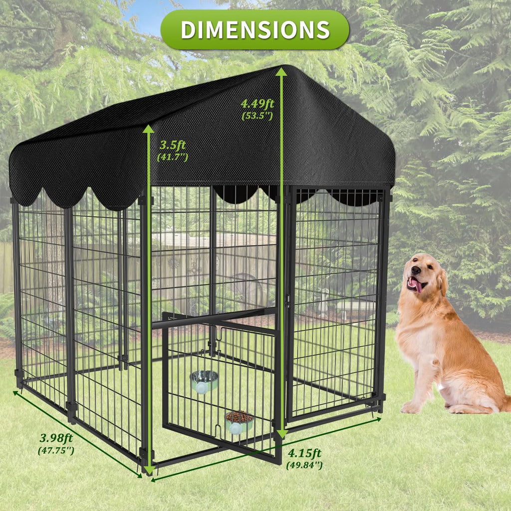 Heavy Duty Dog Kennel with Roof K699