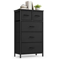 Tall Dresser with 5 Fabric Drawers U9289
