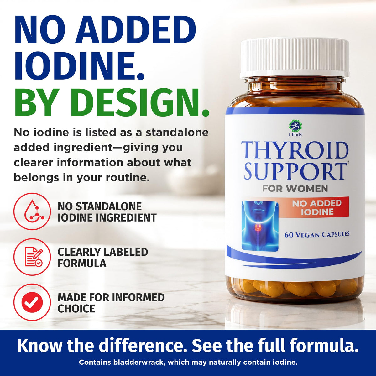 60 Vegan Thyroid Support Capsules W473470