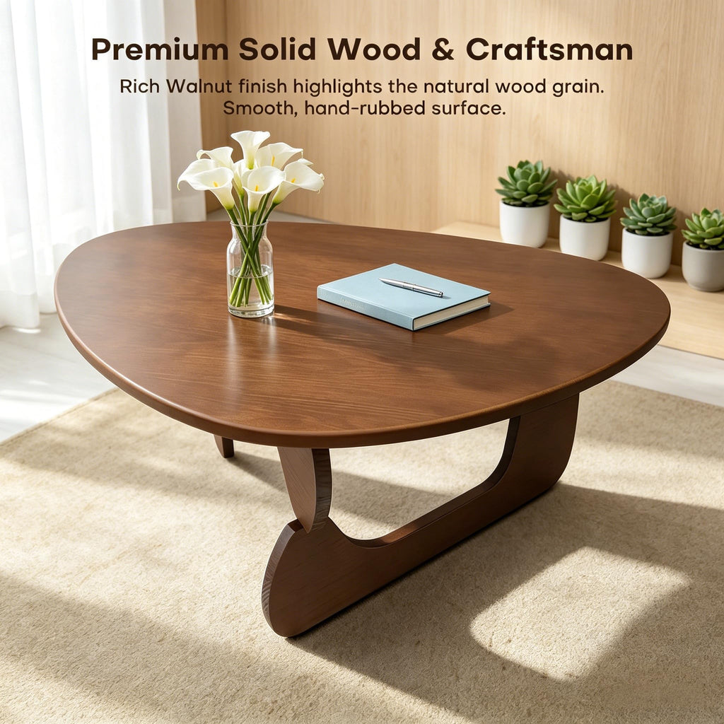 Solid Wood Triangle Coffee Table Z257115