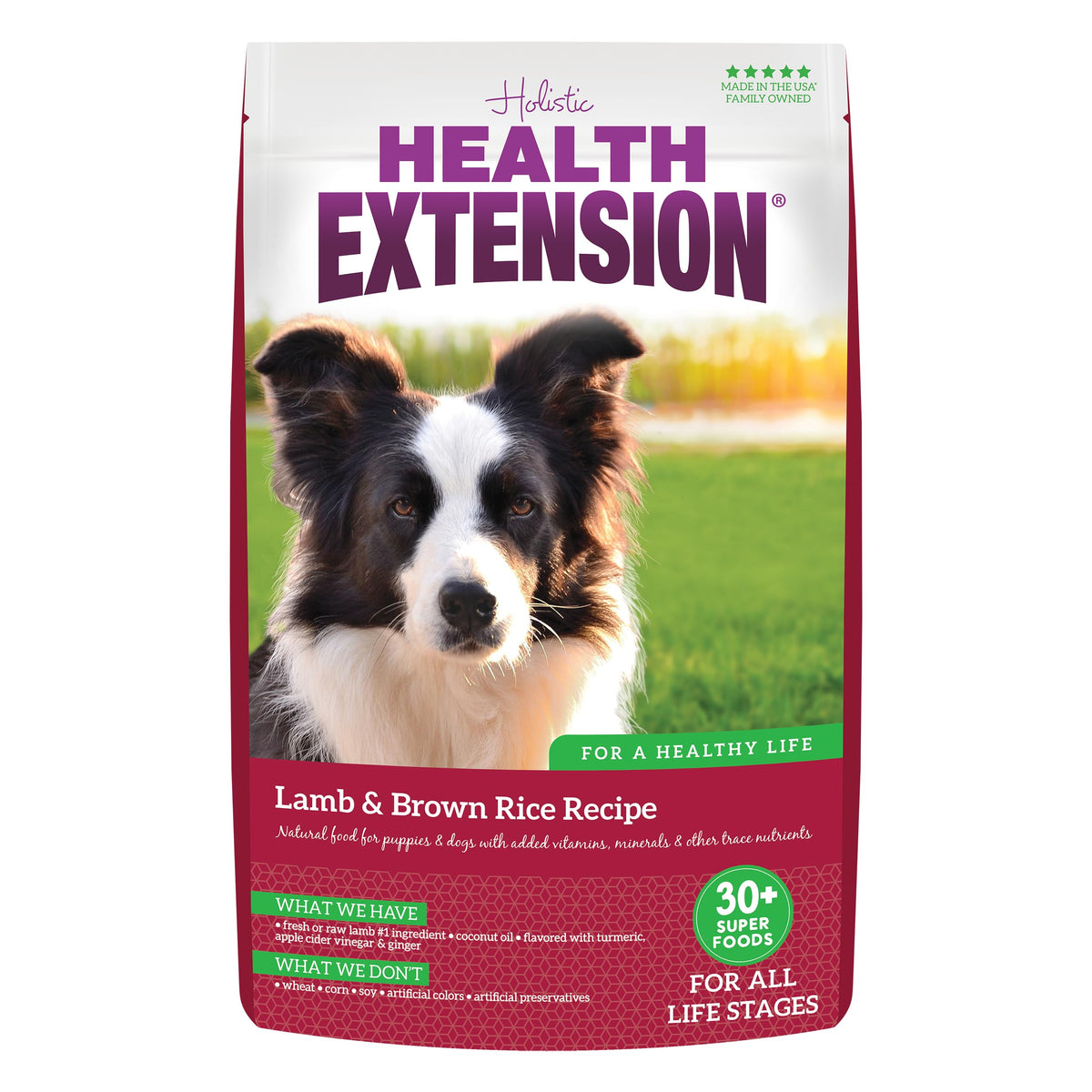 Lamb & Brown Rice Dry Dog Food with Probiotics 1 lb B546