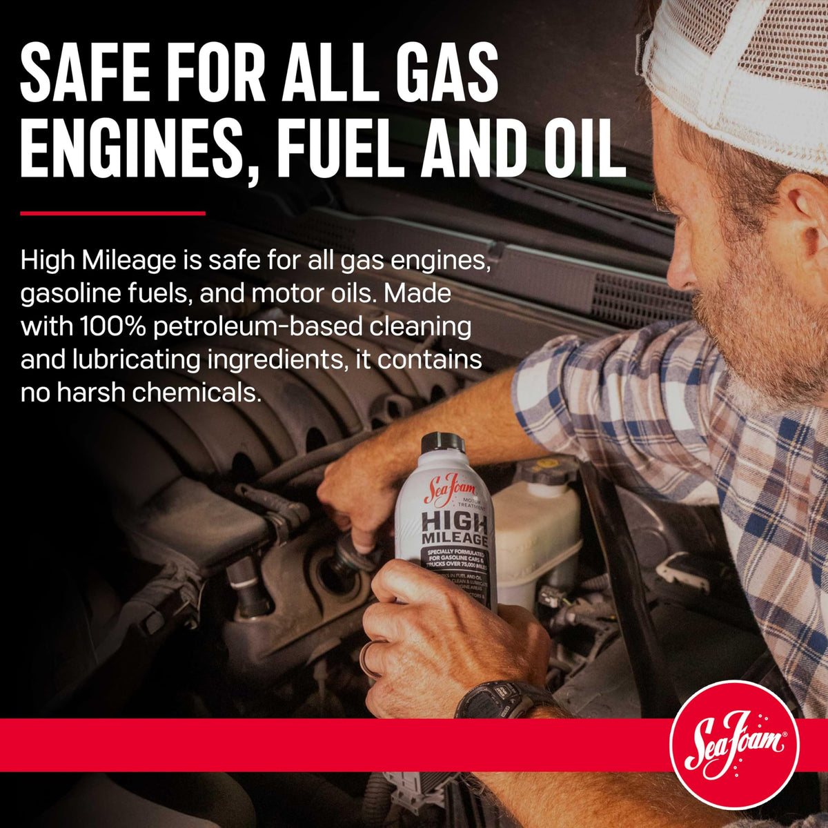 16 oz Motor Treatment Gas & Oil Additive Pack of 4 Y9542