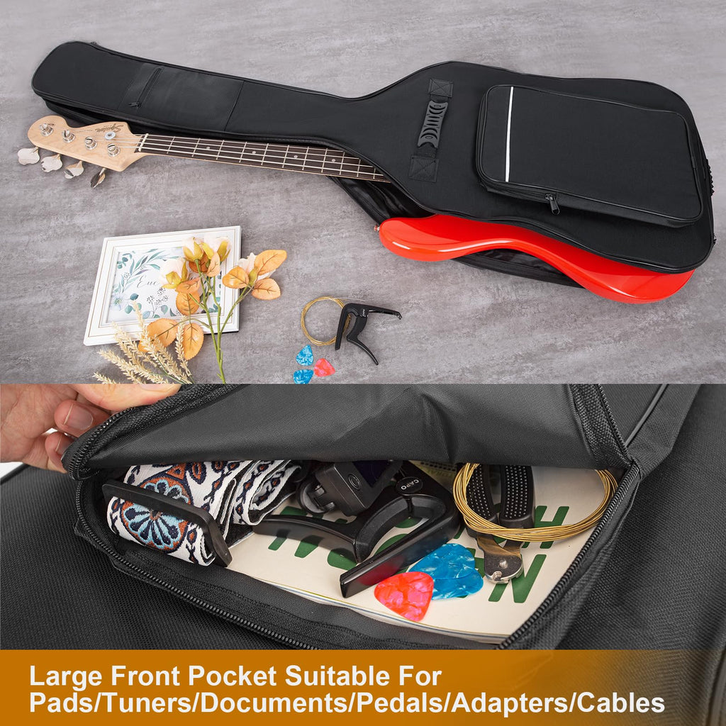 Black Waterproof Bass Guitar Gig Bag Q216879