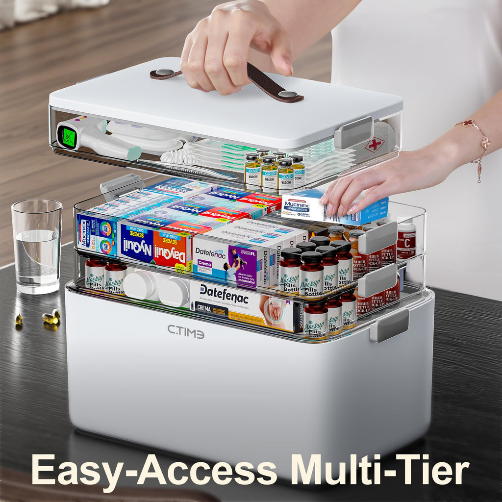 4-Tier Portable Medicine Organizer L56730