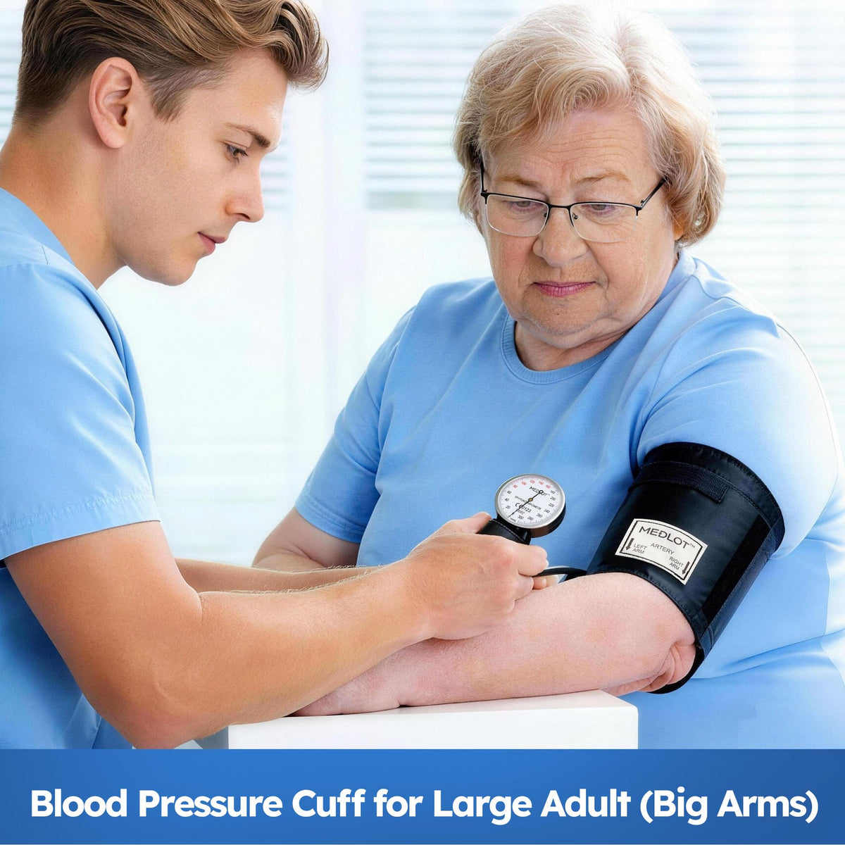 Large Adult Blood Pressure Cuff with Carrying Case I10800