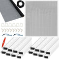 4 Pack Window Screen Kit with Aluminum Frame White 40'' X 40'' J490