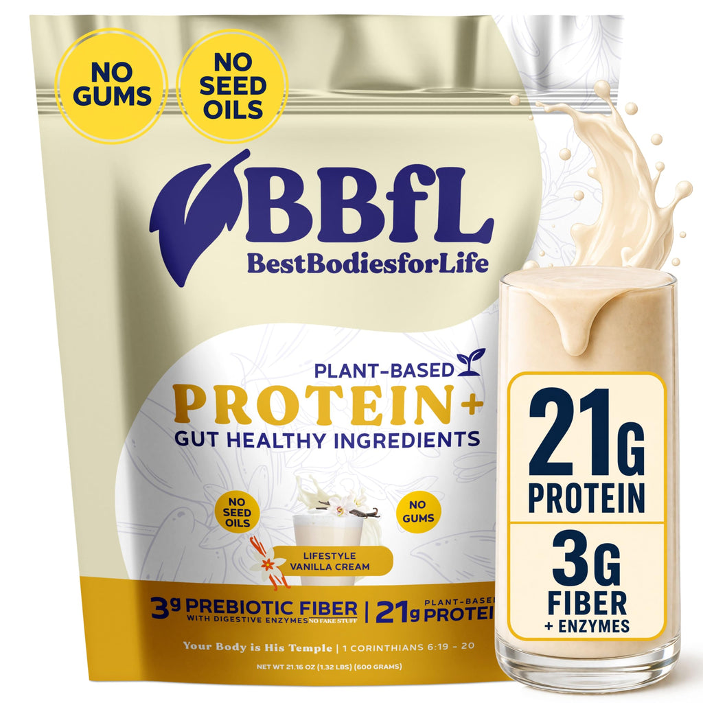 Plant-Based Protein Shake 21g Vegan Protein Vanilla 15 Servings A736670