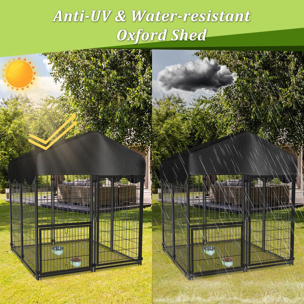 Heavy Duty Dog Kennel with Roof K699