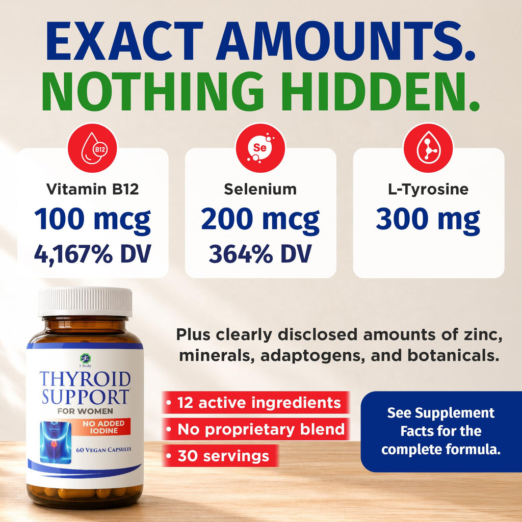 60 Vegan Thyroid Support Capsules W473470