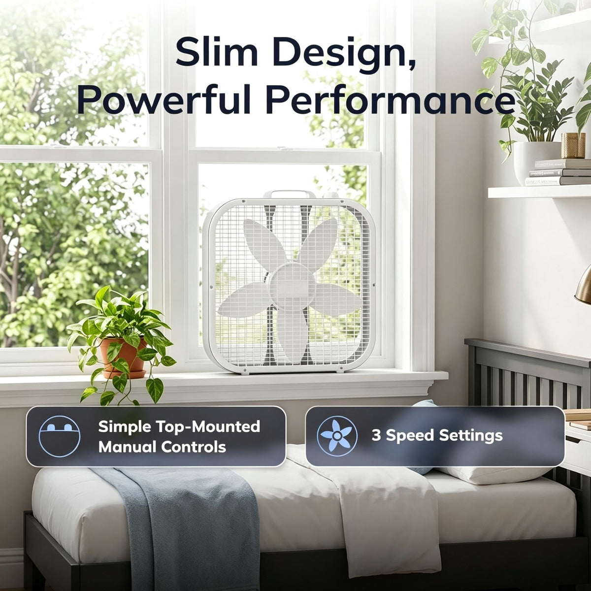 20" 3-Speed Weather-Resistant Box Fan F5352