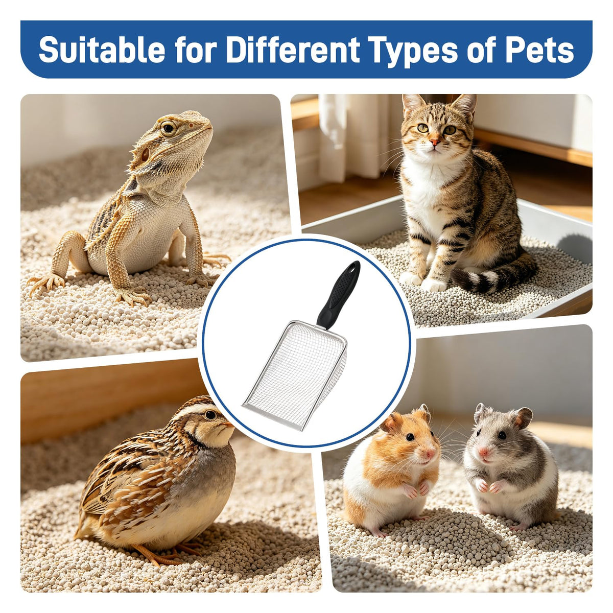 Stainless Steel Cat Litter Scoop X966