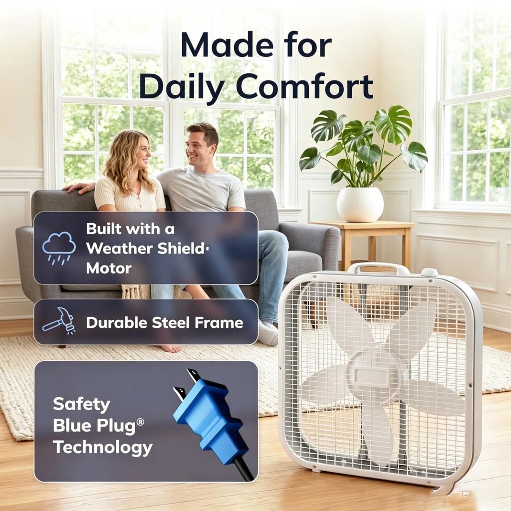 20" 3-Speed Weather-Resistant Box Fan F5352