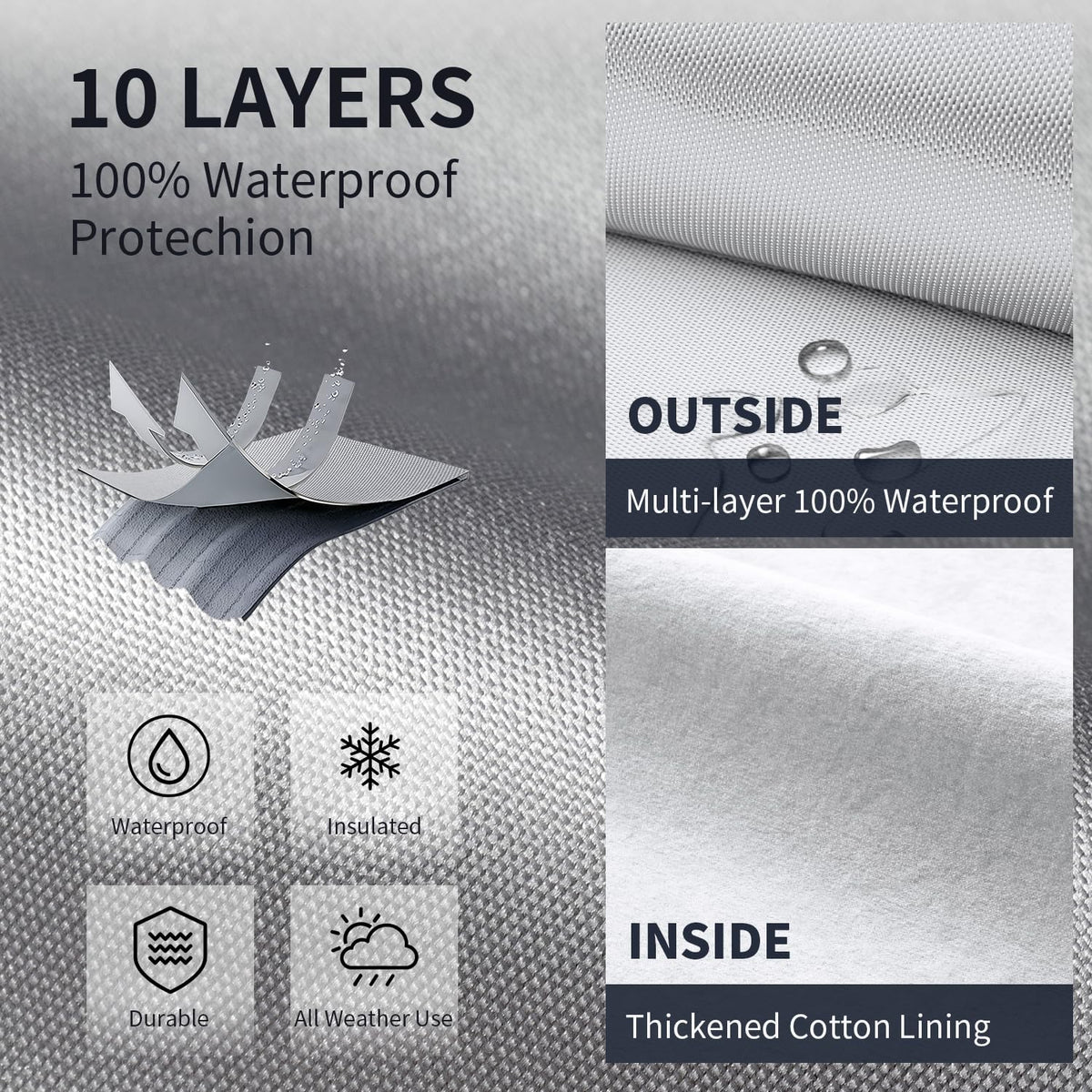 Waterproof Truck Cover with Zipper G42180