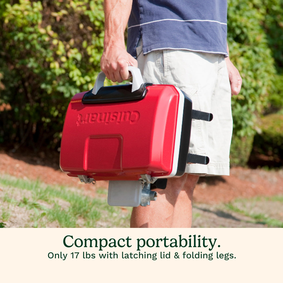 Portable Gas Grill, 150 Sq. In. 5,500 BTU Red N412572