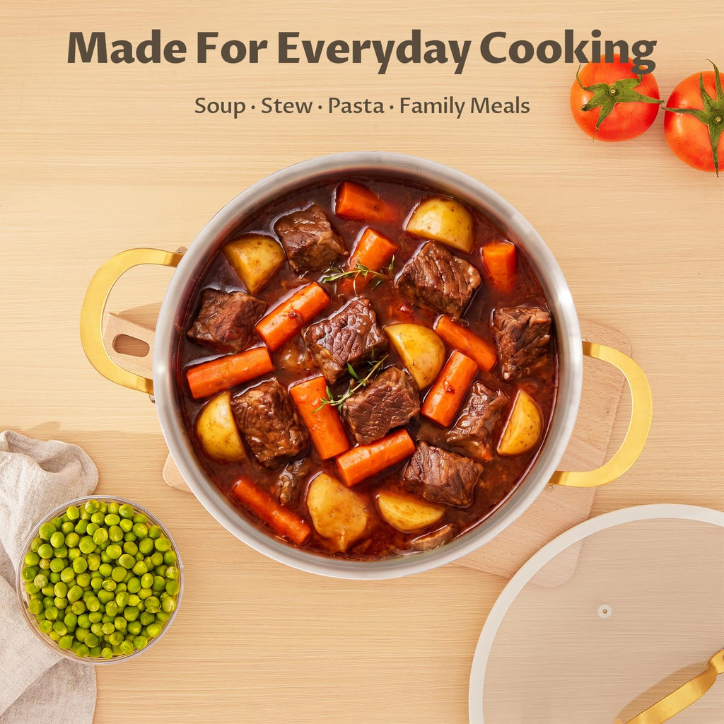 12 Quart Stainless Steel Stock Pot O249398