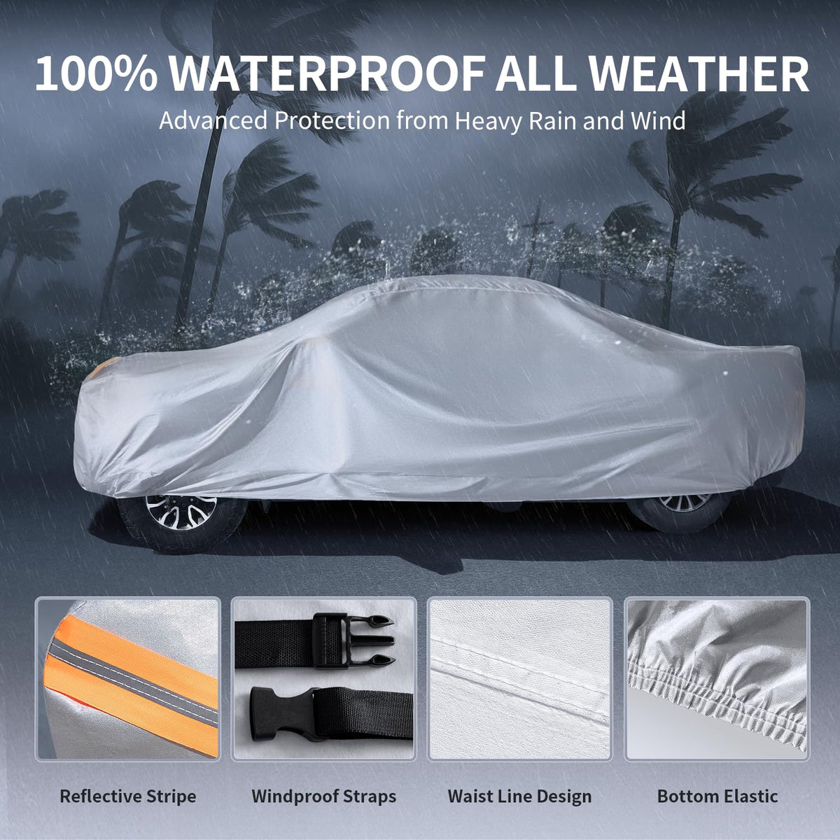 Waterproof Truck Cover with Zipper G42180