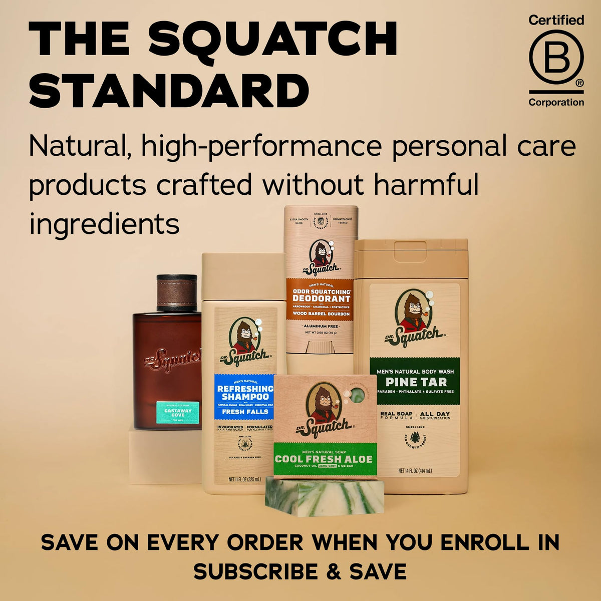 Natural Shampoo and Conditioner Set 11 fl oz 2-Pack X8283