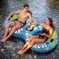 2-Person Inflatable River Tube with 2 Cup Holders & Removable Cooler V5645